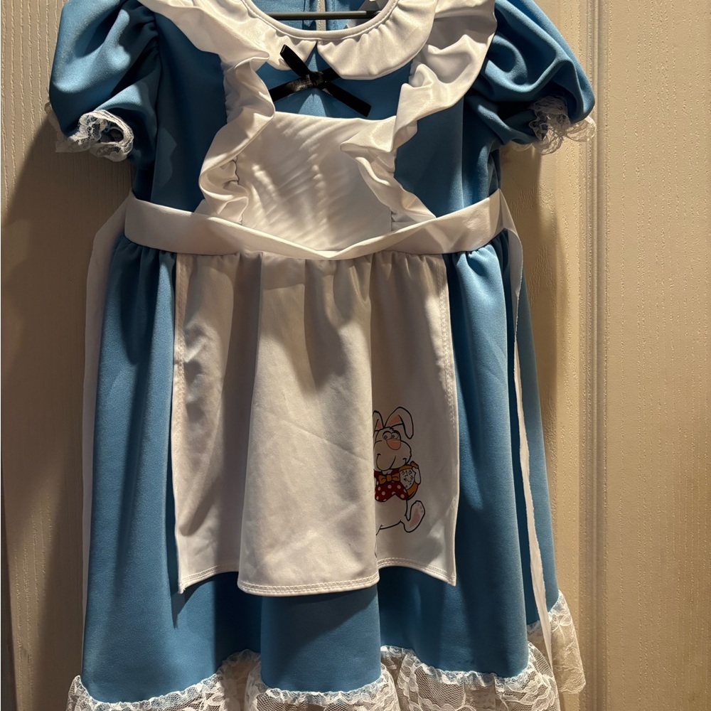 Blue and White Kids Costume Dress